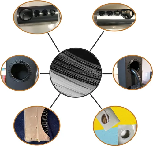 Vista 4 de Protector de borde afilado y rugoso flexible en forma de U, protector de borde empujado para paneles de acero, paneles de madera, paneles de vidrio