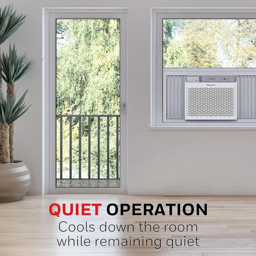 Vista 3 de Honeywell - Aire acondicionado de ventana digital de 10,000 BTU, control remoto, pantalla LED, 4 modos, Eco, cobertura de 450 pies cuadrados