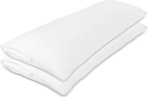 Vista 12 de Set de 2 Protectores de almohada con cierre hechos de poliéster y algodón.