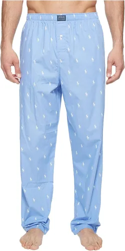 Vista 5 de Polo Ralph Lauren Ropa Interior para Hombre Pantalones Joggers de Punto de Jersey Pony azul marino/crema