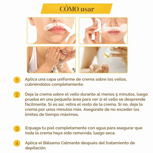 Vista 8 de Crema de depilación GiGi para la cara y set de bálsamo calmante