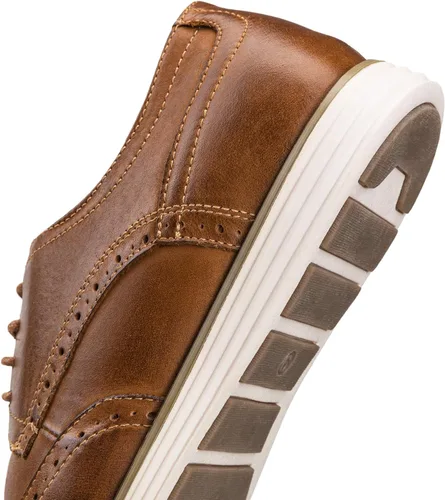 Vista 5 de Vostey Zapatos de vestir de cuero para hombre, zapatos de vestir casuales para hombres, zapatos de cuero Oxford para hombres