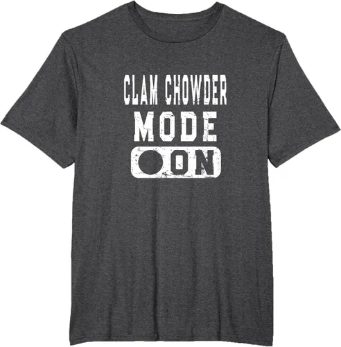 Vista 15 de Clam Chowder Mode On - Camiseta de broma de sopa de almejas, Negro