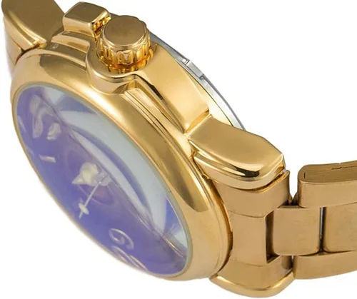 Vista 5 de Reginald Relojes para mujer, reloj de vestir casual a la moda, impermeable, con esfera de esqueleto de mariposa, reloj mecánico automático Negro2