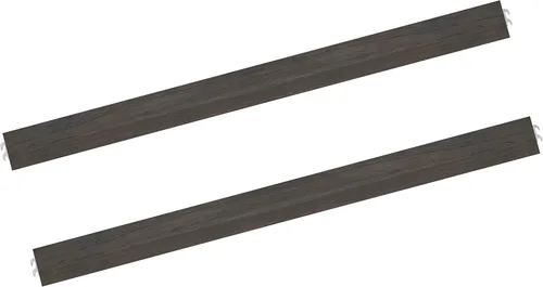Vista 2 de Evolur Signature Amsterdam - Barandilla convertible para cuna de madera tamaño matrimonial, color gris ahumado cepillado Gris cepillado ahumado