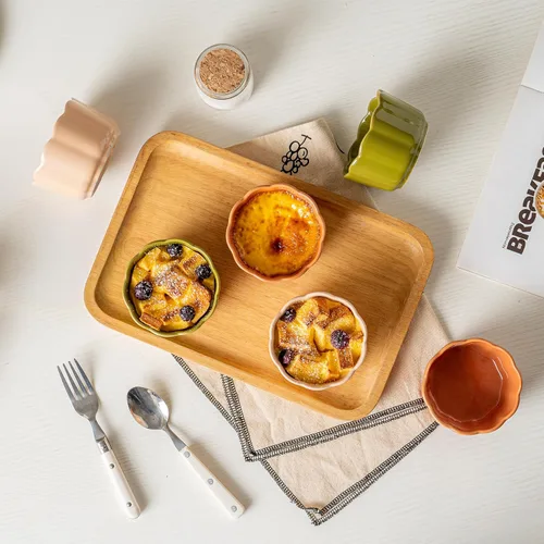 Vista 7 de Juego de 6 moldes de cerámica de 6 onzas, varios colores Colores surtidos
