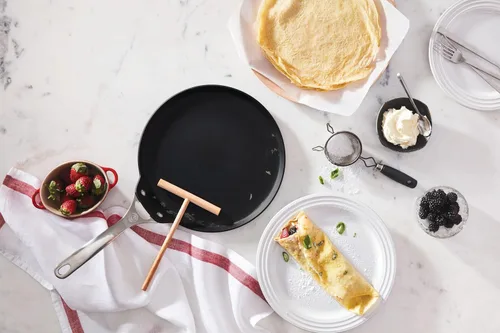 Vista 5 de Le Creuset - Sartén antiadherente para crepas con Rateau, 11 pulgadas