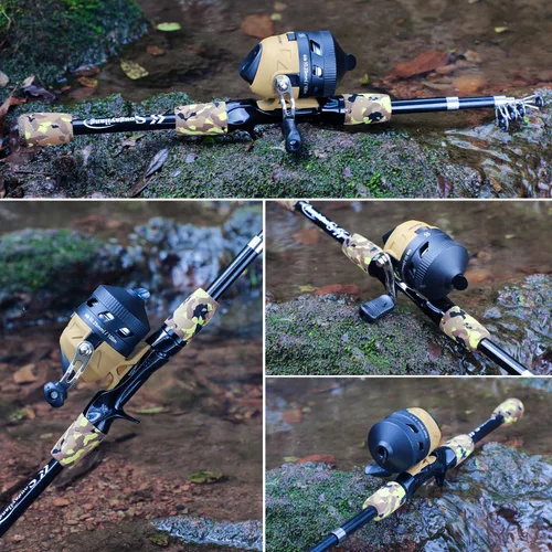 Vista 7 de Sougayilang Kids Fishing Rod and Reel Combo,Light Weight Fishing Pole with Spincast Fishing Reel Tackle Bag Lures for Youth,Girls and Boys Good