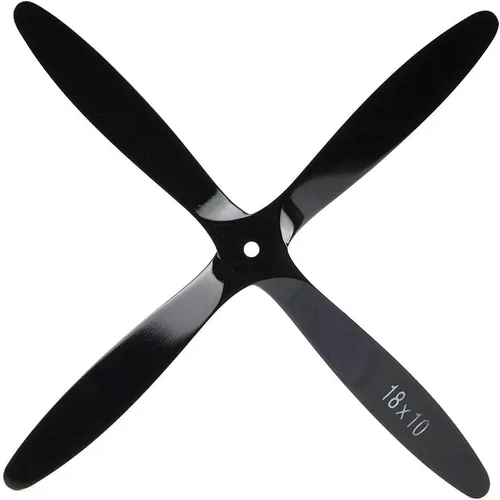 Vista 5 de Hélice RC de 4 cuchillas 18 × 10 de madera de haya para avión de motor de gasolina