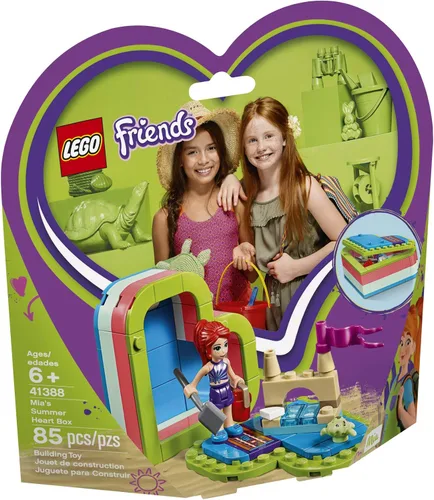 Vista 4 de LEGO Friends Mia's Summer Heart Box 41388 Kit de construcción, nuevo 2019 (85 piezas)