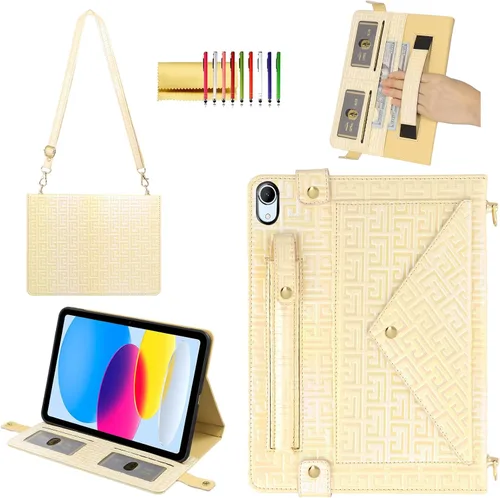 Vista 44 de Funda tipo bolso para iPad mini de 5ª/4ª/3ª/2ª/1ª generación de 7.9 pulgadas, Techcircle funda ligera tipo folio con soporte bandolera con billetera