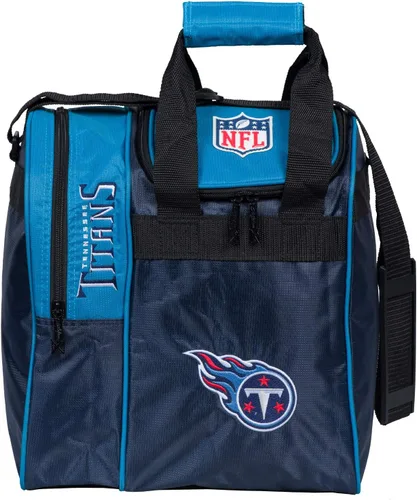 Vista 29 de KR Strikeforce Officially Licensed NFL Single Bowling Ball Tote Bag with Shoe Compartment