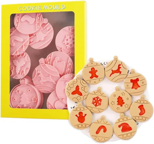 Vista 15 de Juego de 8 moldes de galletas de astronauta para hornear, moldes de galletas alienígenas, juego de moldes de galletas de meteoritos y herramientas