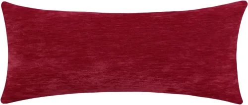 Vista 19 de Juego de 2 fundas de almohada decorativas de pana burdeos suaves y acogedoras, fundas de cojín cuadradas de chenilla para sofá, decoración de sala