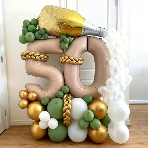Vista 257 de Globo negro del número 0 para niñas y niños, 40 pulgadas, grande, número 0-9, de papel de aluminio, de Mylar para helio, juego de globos digitales