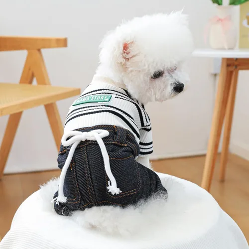 Vista 22 de Ropa de invierno para perros, overoles elegantes para mascotas para perros pequeños y medianos, lindo mono para cachorros, ropa clásica para perros