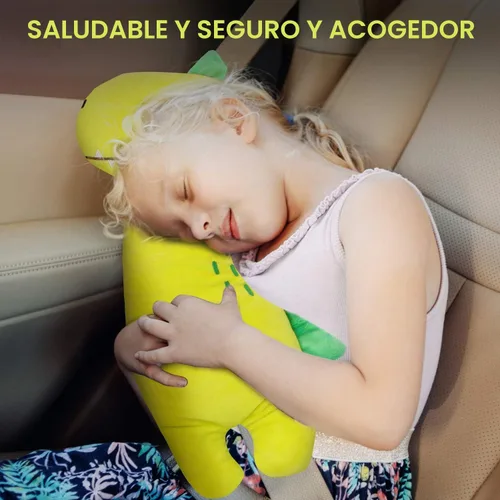 Vista 7 de Farochy Almohada de automóvil para niños, funda de cinturón de seguridad de dinosaurio, almohada para cinturón de seguridad de automóvil, fundas