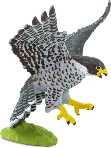 Vista 7 de Safari Ltd. Figura de halcón peregrino, figura detallada de plástico de 3.75 pulgadas, divertido juguete educativo para niños, niñas y niños a