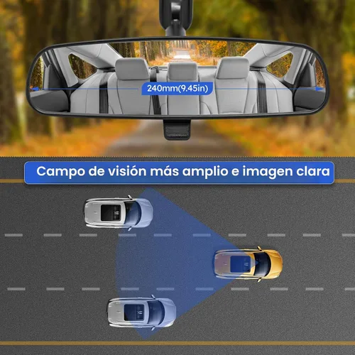 Vista 5 de 76400-SDA-A01 Espejo interior retrovisor para día/noche para Honda 1998-2013 Accord, 2000-2004 Odyssey, 2006-2011 Civic, 2002-2008 Pilot, Insight