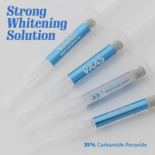 Vista 4 de Jeringas blanqueadoras de dientes para eliminación de manchas profundas: gel blanqueador de dientes de fuerza profesional para bandejas con 35%