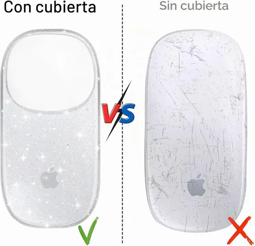 Vista 7 de B BELK - Funda compatible con Apple Magic Mouse 1 y 2, 3 capas a prueba de polvo Ultra Thin Transparent Plastic Hard Case for Magic Mouse
