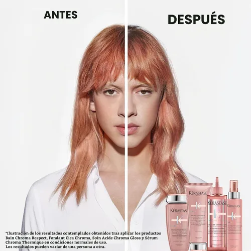Vista 7 de KERASTASE Chroma Absolu - Suero capilar para cabello teñido con antiencrespamiento y protección contra el calor