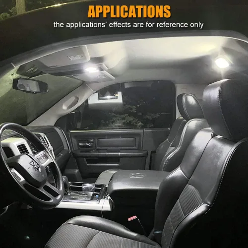 Vista 6 de EBAIFUN Kit de luz interior LED blanca de 14 piezas compatible con Dodge Ram 2009 2010 2011 2012 2013 2014 2015 2016 2017 2018 Dodge Ram 1500 2500