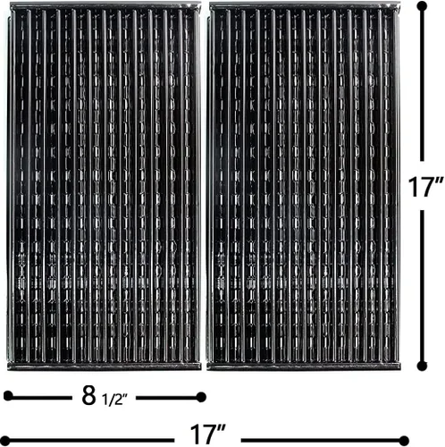 Vista 2 de Rejillas de parrilla infrarrojos revestidas de porcelana de 17 pulgadas para 2 y 3 quemadores Charbroil Tru-Infrared 300, 450 y modelos