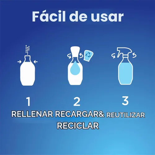 Vista 3 de Clorox - Cápsulas de recarga para espuma de baño sin blanqueador, esenciales para el hogar, limpieza con lluvia, 3 recargas de spray