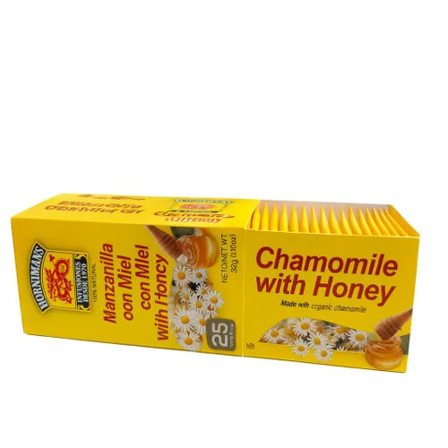 Vista 4 de Hornimans Manzanilla Con Miel (Té de Manzanilla) 50grs. Paquete de 3