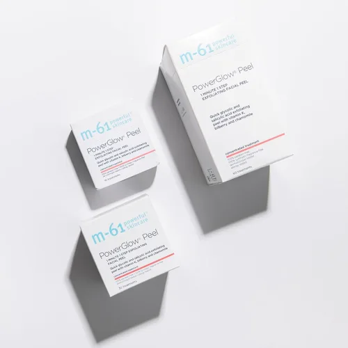Vista 2 de Tratamientos M-61 Power Glow Peel, tamaño 10 tratamientos Ácido glicólico, ácido salicílico, 1 minuto, 1 paso