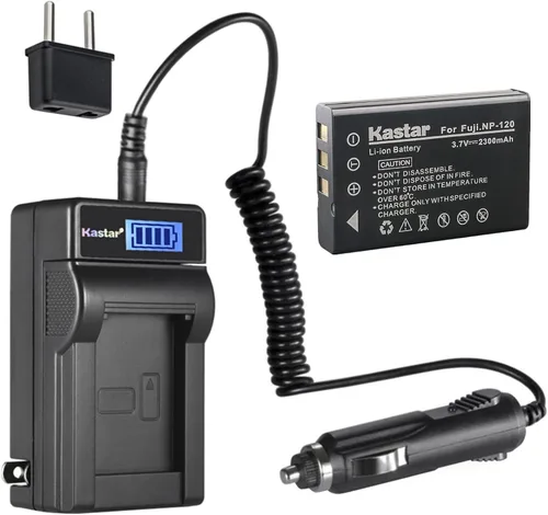 Vista 8 de Kastar Cargador de batería de CA LCD FNP-120 compatible con cámaras Ordro HDV-V12, HDV-V88, HDV-Z7, HDV-Z10, HDV-Z16, HDV-Z79, HDV-108, HDV-760