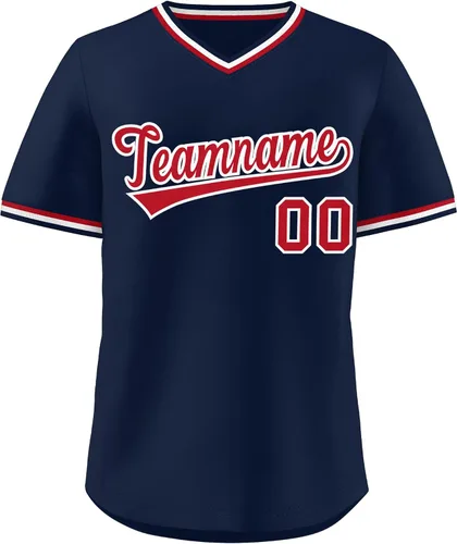 Vista 36 de KXK - Camiseta de béisbol personalizada con nombre y número cosidos, estilo Hip Hop, con cuello en V, atlética, para hombres, mujeres y jóvenes