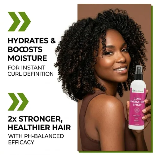 Vista 11 de OBIA Naturals Spray de hidratación para rizos – Hidratante refrescante, hidratante y nutritivo para cabello seco y rizos, 8 onzas.