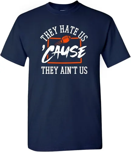 Vista 21 de Xtreme Apparrel They Hate Us 'Cause They Ain't Us Men's T-Shirt for Football Fans Arizona - Camisa negra