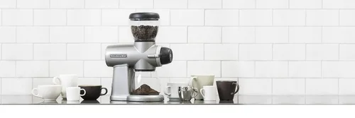 Vista 6 de Molinillo de café, de la marca KitchenAid, de muelas, Plateado Contour