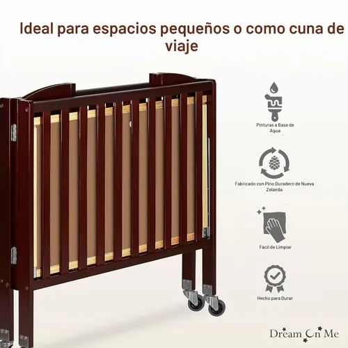 Vista 6 de Dream On Me Cuna portátil plegable 3 en 1, expreso, grande