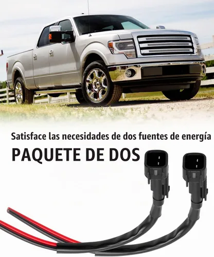 Vista 2 de Conector de alimentación de 12 V apto para Ford Maverick 2022-2023 Camión, enchufes de cama flexibles