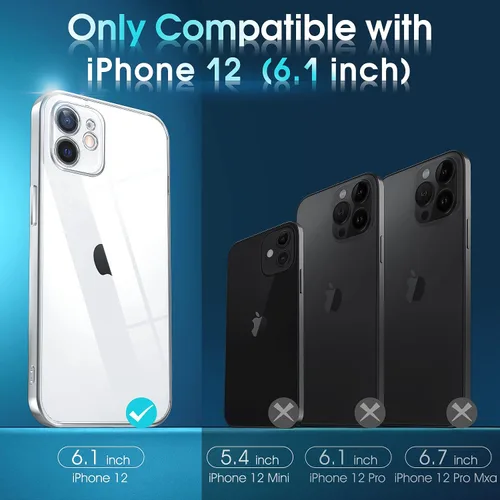 Vista 786 de Supdeal Funda cristalina transparente para iPhone 11, [No se amarillea] [Protección de la cámara] [Probado contra caídas de grado militar] Funda