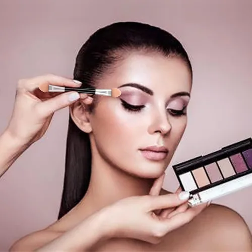 Vista 6 de 30 aplicadores desechables de sombra de ojos de doble cara, brochas profesionales de esponja de doble cabeza, herramienta cosmética de maquillaje