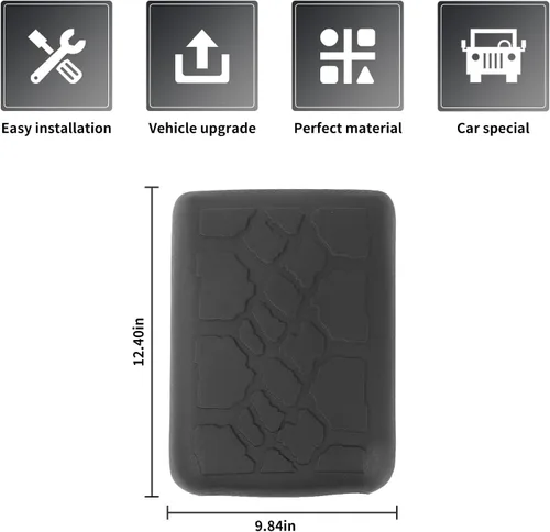Vista 3 de RAZPOY JL Funda para Caja de Reposabrazos de Consola Central, Protector de Goma Impermeable Almohadilla para Mascotas Accesorios Interiores