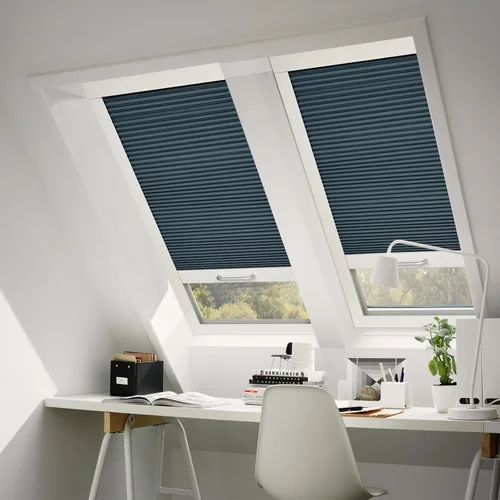 Vista 35 de Persianas de tragaluz con bloqueo de luz para techo, persianas celulares sin cables, aislamiento térmico, persianas de panal para techo, ventanas