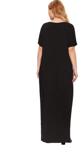 Vista 7 de Verdusa - Vestido largo, de manga corta, holgado, con bolsillos, para mujer, casual