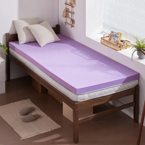 Vista 13 de SINWEEK Cubrecolchón de espuma viscoelástica de gel de 1.5 pulgadas, ventilado, suave, para aliviar la presión, almohadilla para colchón