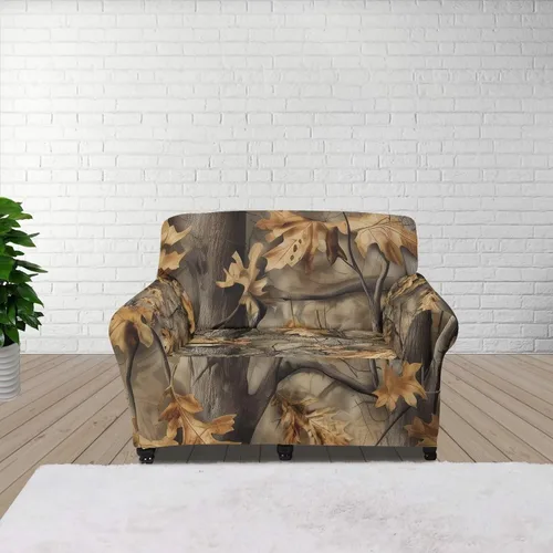 Vista 96 de Boatee Fundas de sofá de 1 pieza con diseño de copo de nieve azul, fundas elásticas para sofá, 1 cojín, protección de muebles, decoración para sala