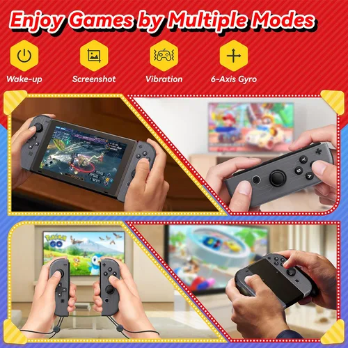 Vista 7 de GKVVO Controller for Nintendo Switch, Replacement Switch Controllers for SwitchLiteOLED with Dual VibrationWake-upScreenshot
