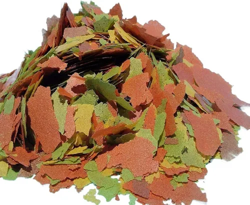 Vista 3 de A Lot'l Axolotls Copos de pescado tropical, mejora del color, alto contenido de proteínas, alimentos básicos, 2 onzas