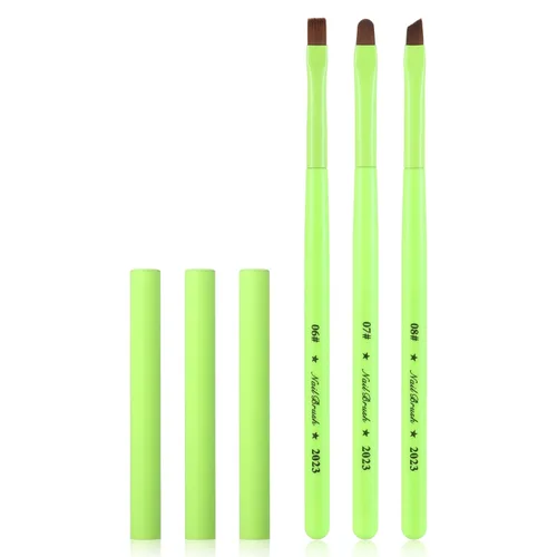 Vista 12 de Cepillos de limpieza de uñas, cepillos de uñas para limpiar errores de esmalte en las cutículas, cepillo de uñas resistente a acetona, cepillos