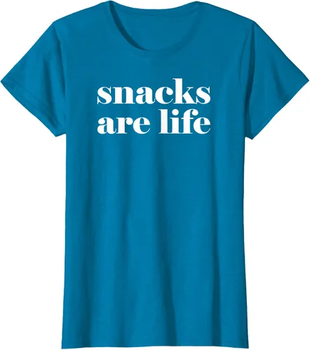 Vista 55 de Snacks Are Life - Camiseta divertida para amantes de los aperitivos, Negro
