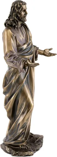 Vista 4 de Top Collection Estatua de Jesús – Escultura del hijo de Dios en bronce fundido en frío de primera calidad, figura coleccionable de El Señor de todos